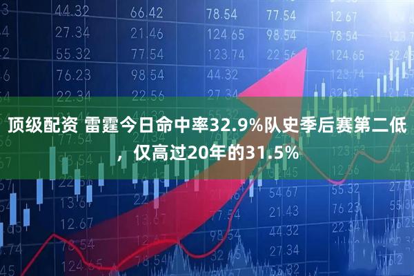 顶级配资 雷霆今日命中率32.9%队史季后赛第二低，仅高过20年的31.5%